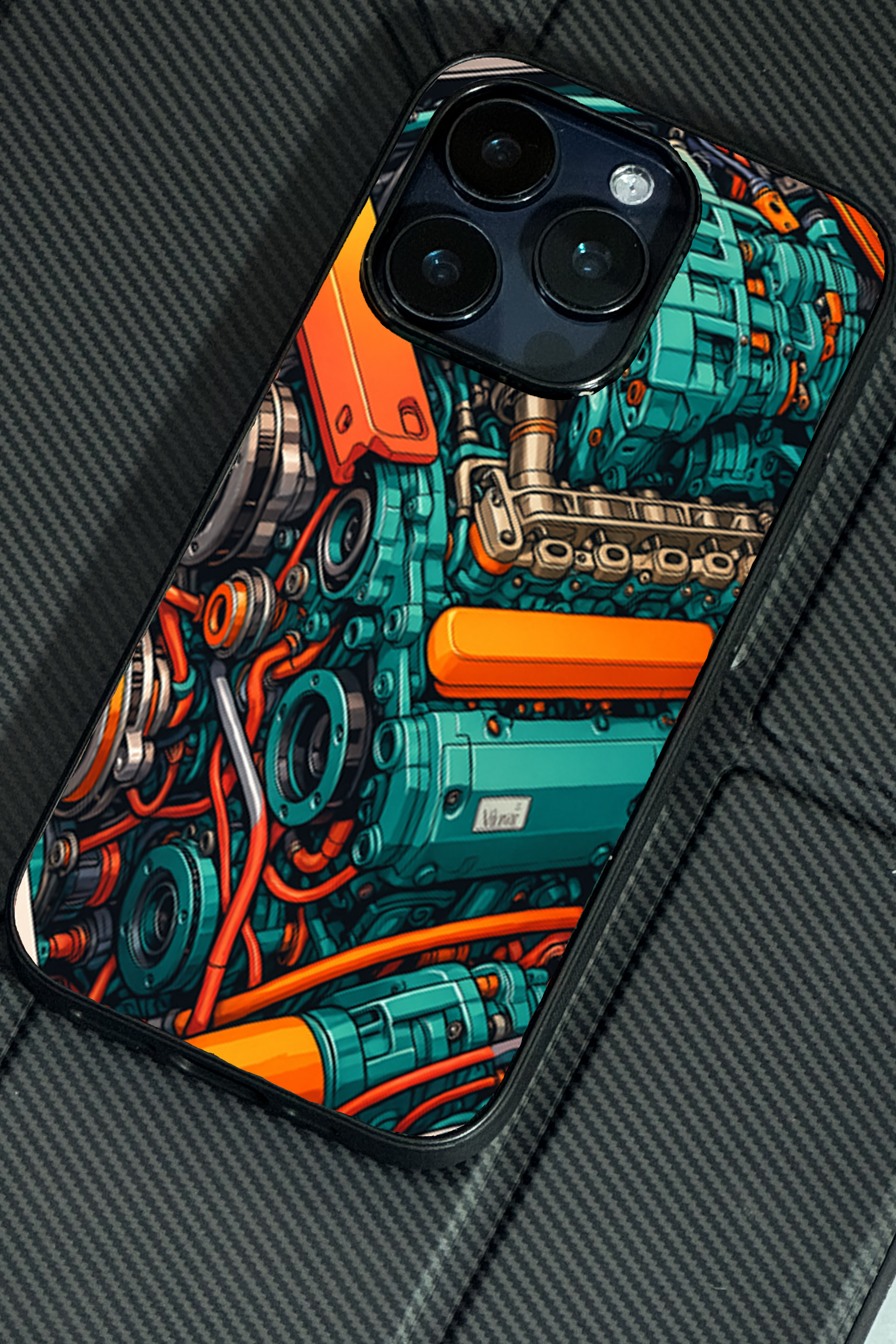Bold and Classy Engine Rage Case iPhone Covers (11–16) Series