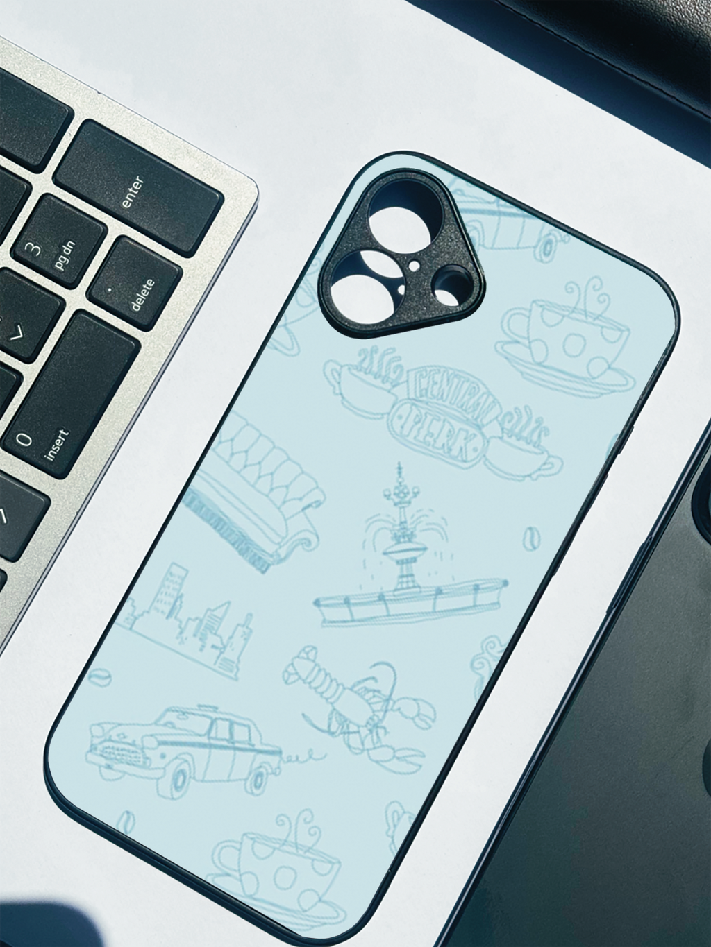 Central Perk Sketch Case iPhone Covers (11–16) Series