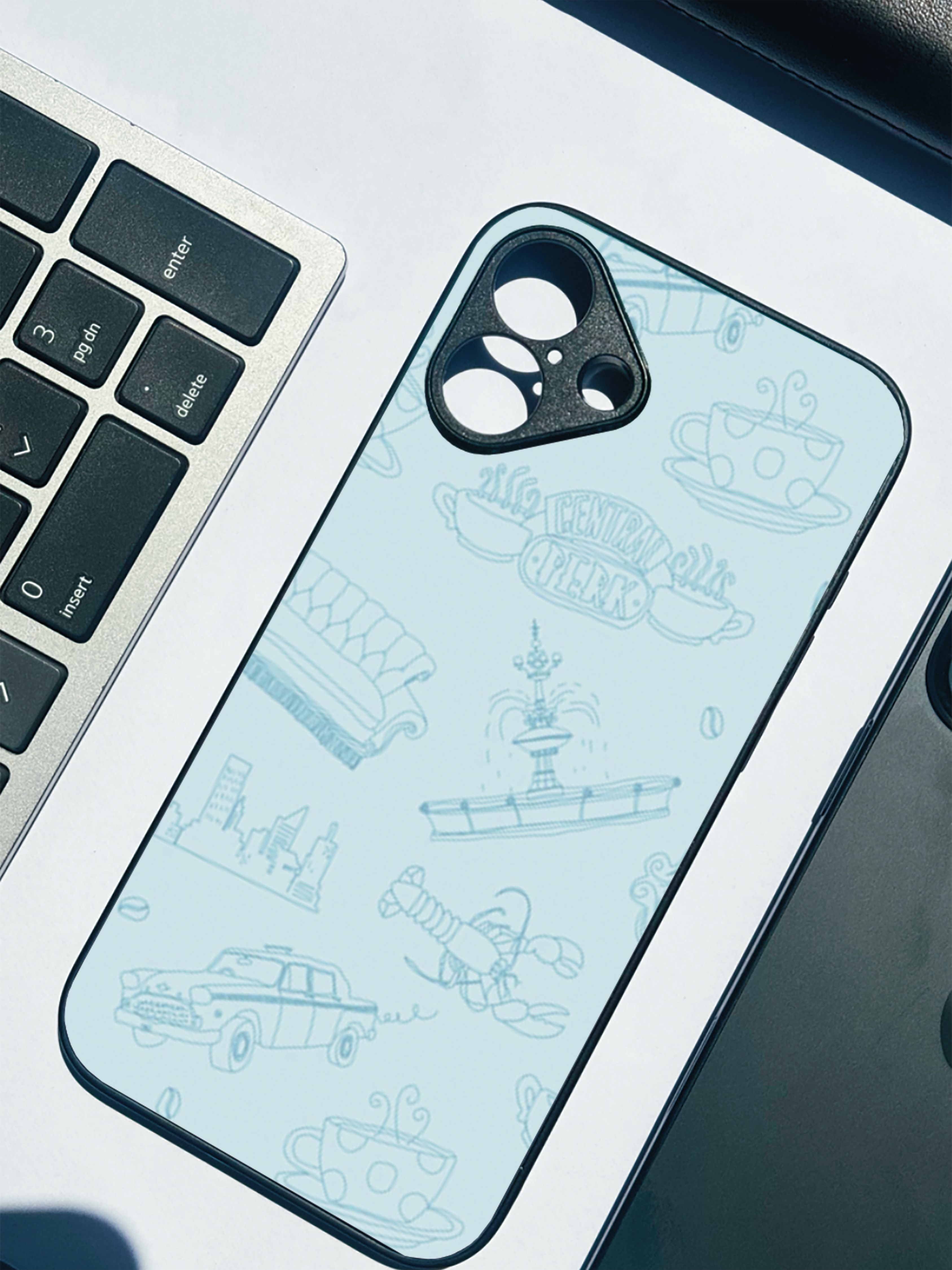 Central Perk Sketch Case iPhone Covers (11–16) Series