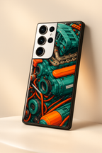 Aesthetic Engine Premium Glass Back Cover For Samsung Galaxy S, A, M & F Series