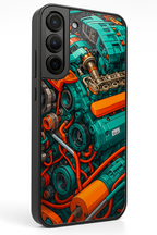 Aesthetic Engine Premium Glass Back Cover For Samsung Galaxy S, A, M & F Series