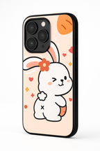 Bunny Pooh Premium Glass Back Cover For Samsung Galaxy S, A, M & F Series
