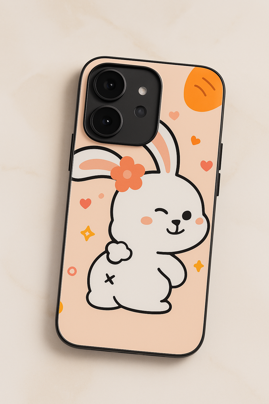 Bunny Pooh Premium Glass Back Cover For Samsung Galaxy S, A, M & F Series