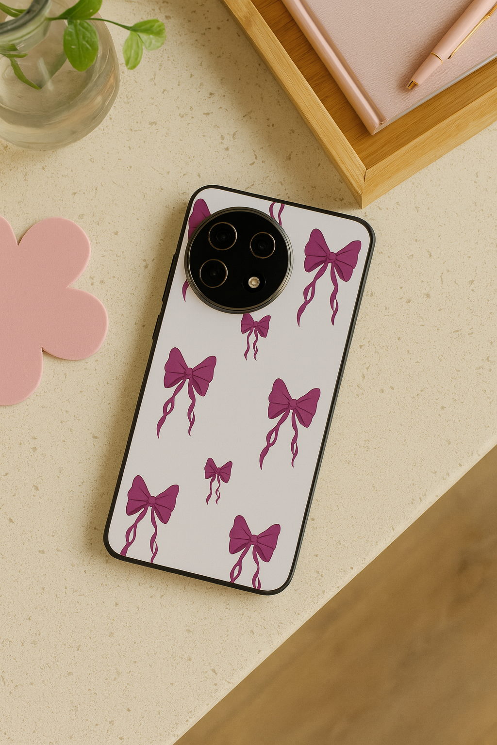 Purple Charm Premium Glass Back Cover For One Plus 13, 12, 11, 10, Nord Series