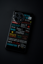 Ted's Story Premium Glass Back Cover For One Plus 13, 12, 11, 10, Nord Series