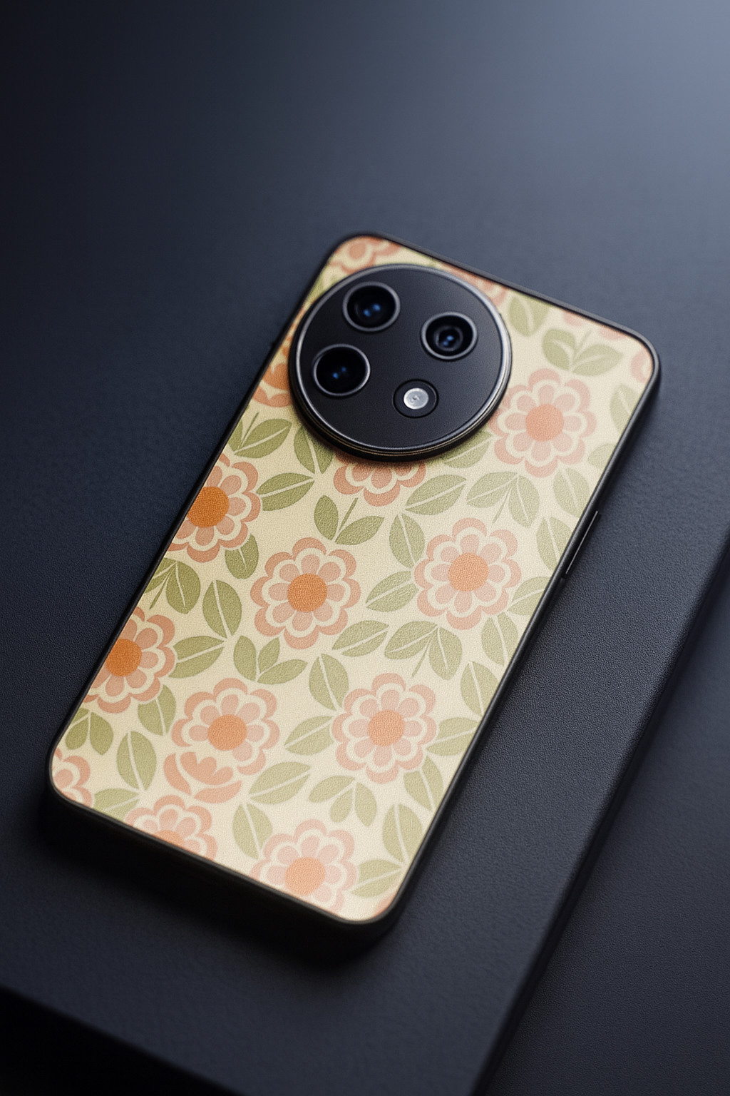 Traditional Floral Love Premium Glass Back Cover For One Plus 13, 12, 11, 10, Nord Series