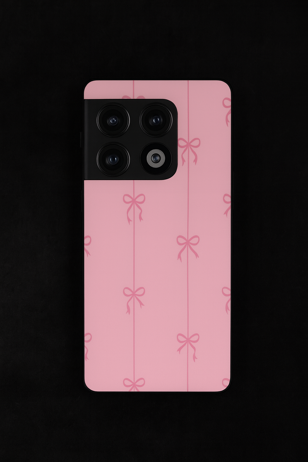 Bows Stripes Premium Glass Back Cover For One Plus 13, 12, 11, 10, Nord Series