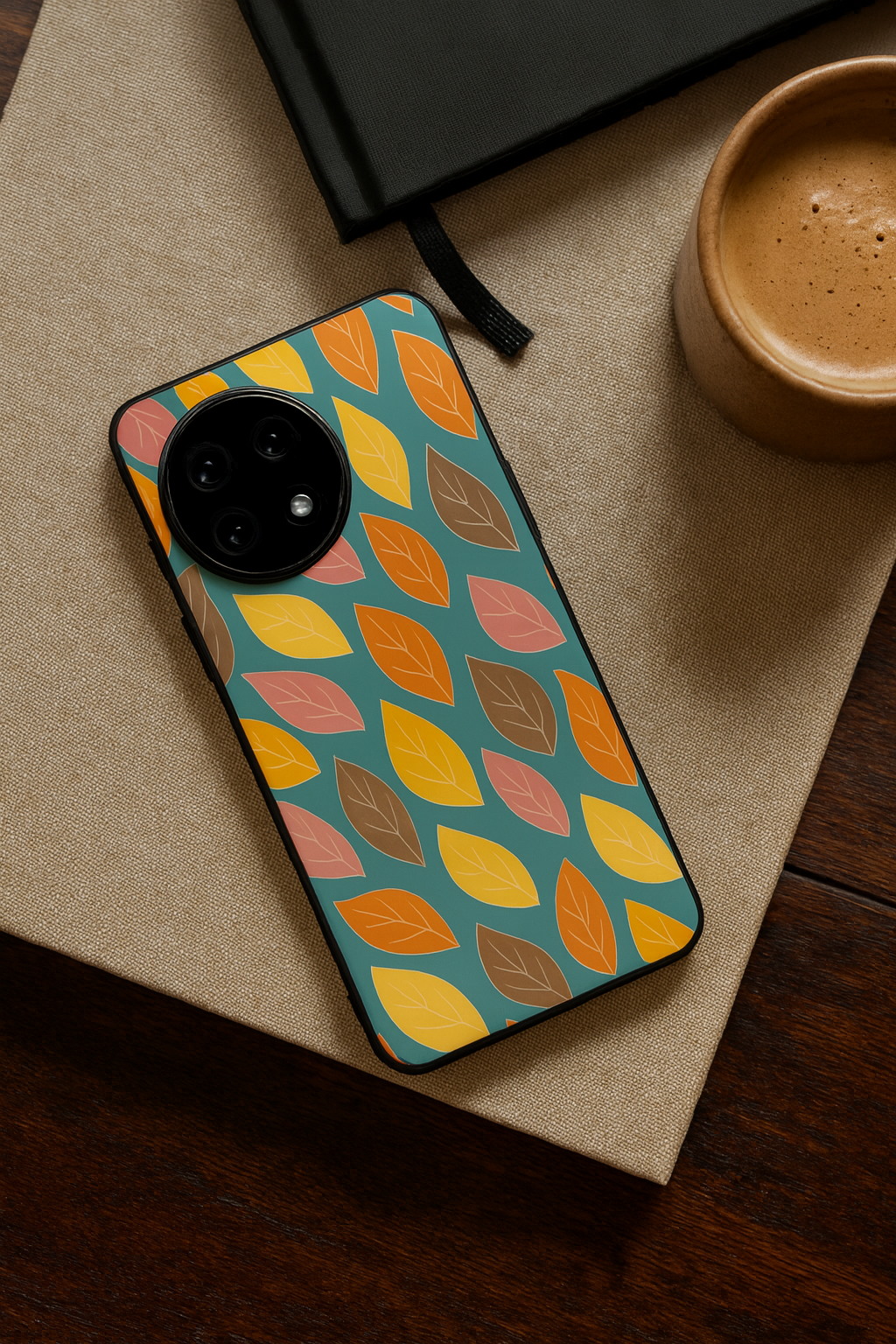 Leaf Pattern Premium Glass Back Cover For One Plus 13, 12, 11, 10, Nord Series