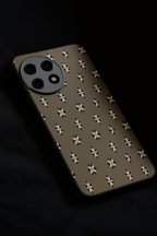 Aesthetic Floral Grid Premium Glass Back Cover For One Plus 13, 12, 11, 10, Nord Series