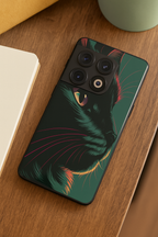 Kitty Abstract Premium Glass Back Cover For One Plus 13, 12, 11, 10, Nord Series