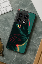 Kitty Abstract Premium Glass Back Cover For One Plus 13, 12, 11, 10, Nord Series