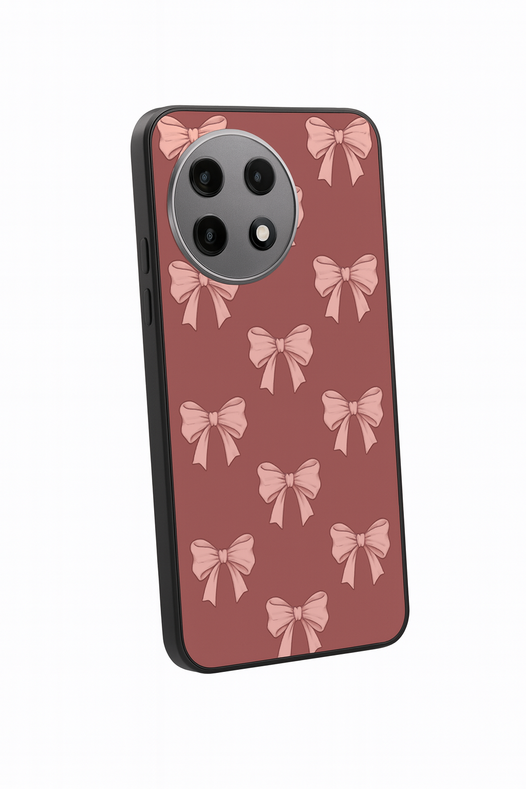 Blush Knots Premium Glass Back Cover For One Plus 13, 12, 11, 10, Nord Series