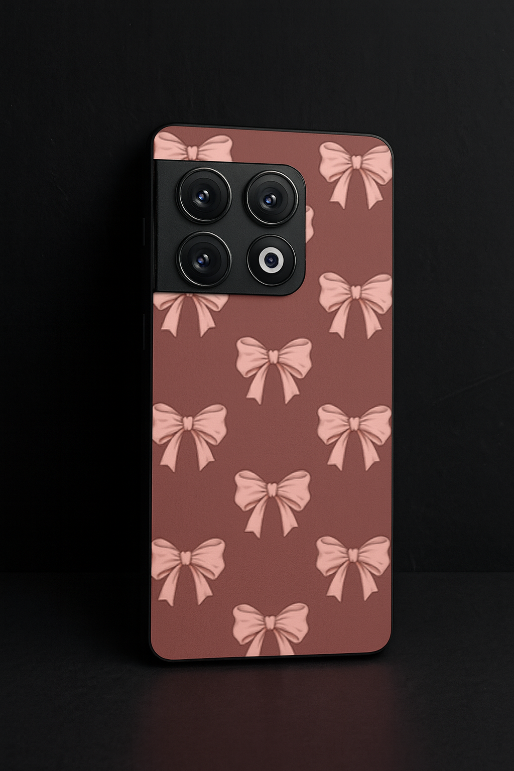 Blush Knots Premium Glass Back Cover For One Plus 13, 12, 11, 10, Nord Series