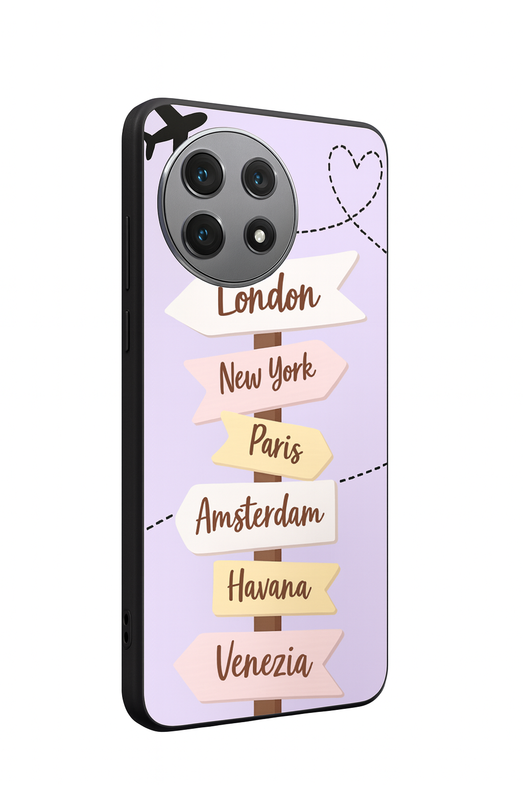 City Dreams Premium Glass Back Cover For One Plus 13, 12, 11, 10, Nord Series