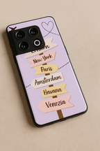 City Dreams Premium Glass Back Cover For One Plus 13, 12, 11, 10, Nord Series