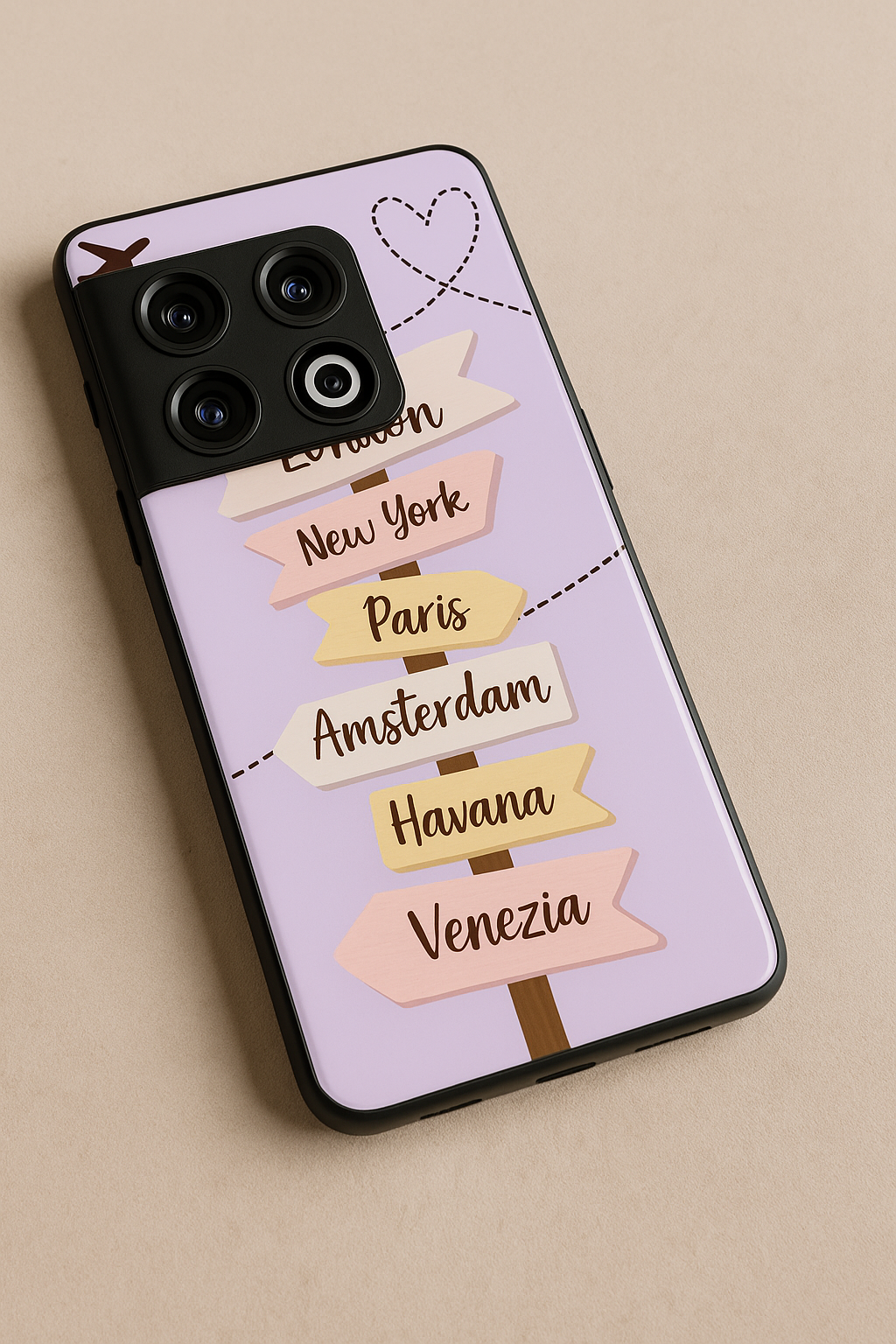 City Dreams Premium Glass Back Cover For One Plus 13, 12, 11, 10, Nord Series