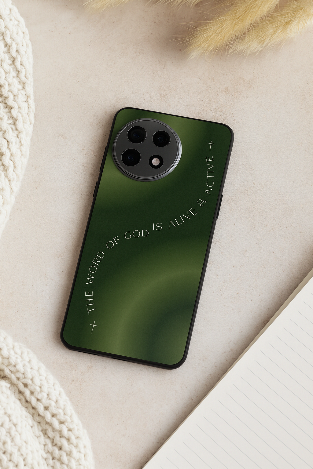 Alive & Active Premium Glass Back Cover For One Plus 13, 12, 11, 10, Nord Series