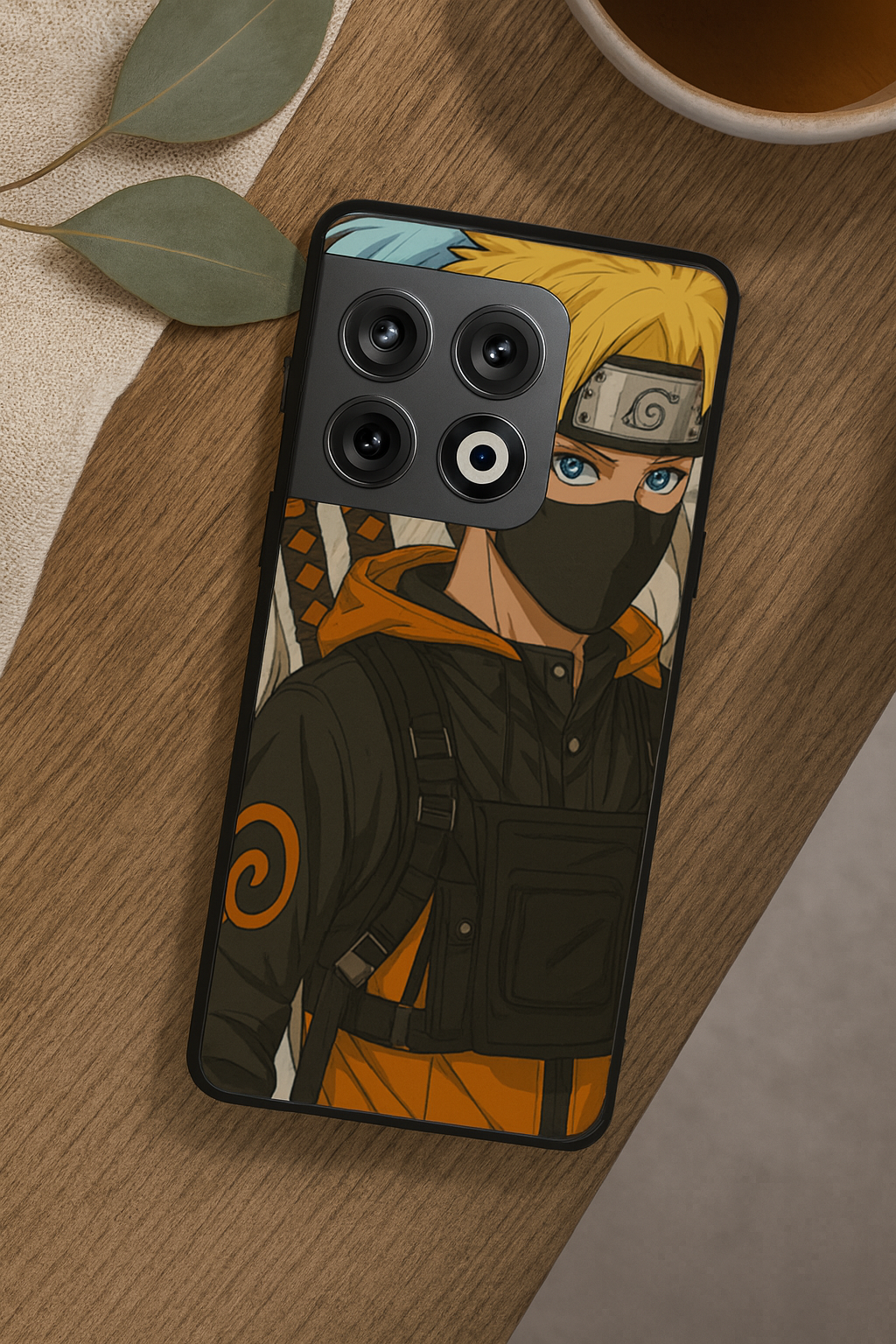 Stealthy Naruto Premium Glass Back Cover For One Plus 13, 12, 11, 10, Nord Series