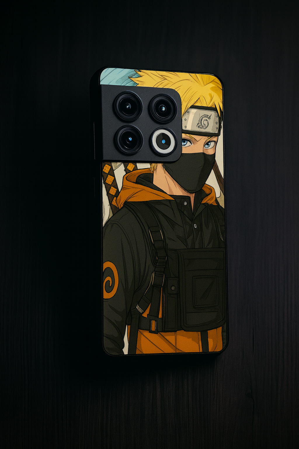 Stealthy Naruto Premium Glass Back Cover For One Plus 13, 12, 11, 10, Nord Series