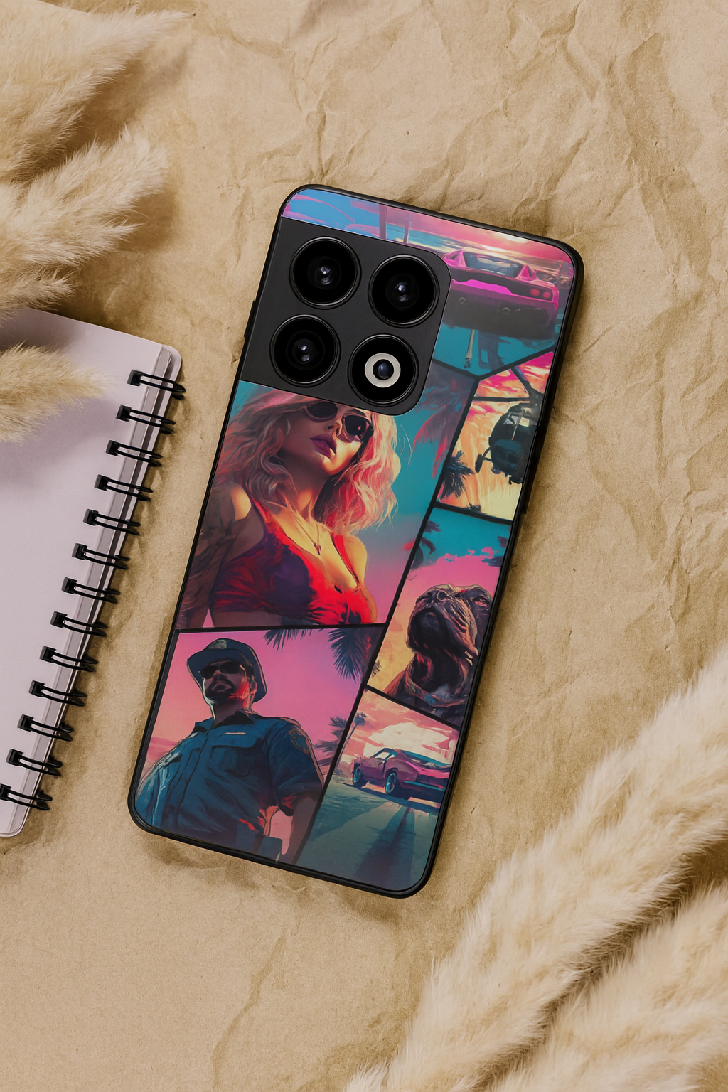 GTA Loading Premium Glass Back Cover For One Plus 13, 12, 11, 10, Nord Series