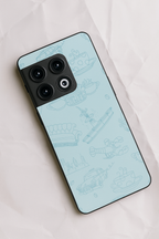 Lazy Latte Premium Glass Back Cover For One Plus 13, 12, 11, 10, Nord Series