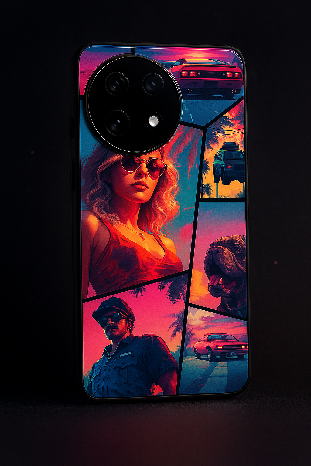 GTA Loading Premium Glass Back Cover For One Plus 13, 12, 11, 10, Nord Series