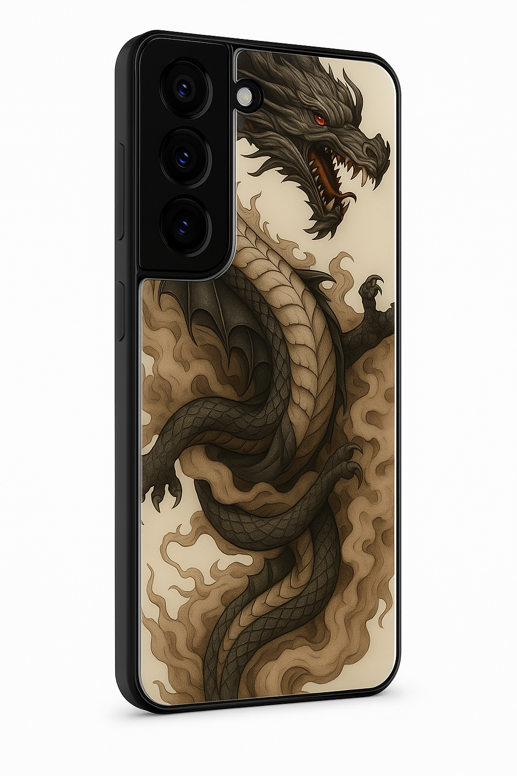 Dragon Premium Glass Back Cover For Samsung Galaxy S, A, M & F Series