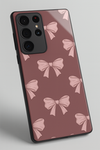 Blush Knots Premium Glass Back Cover For Samsung Galaxy S, A, M & F Series