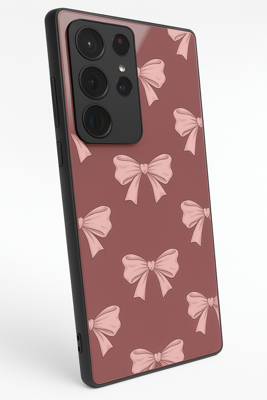 Blush Knots Premium Glass Back Cover For Samsung Galaxy S, A, M & F Series