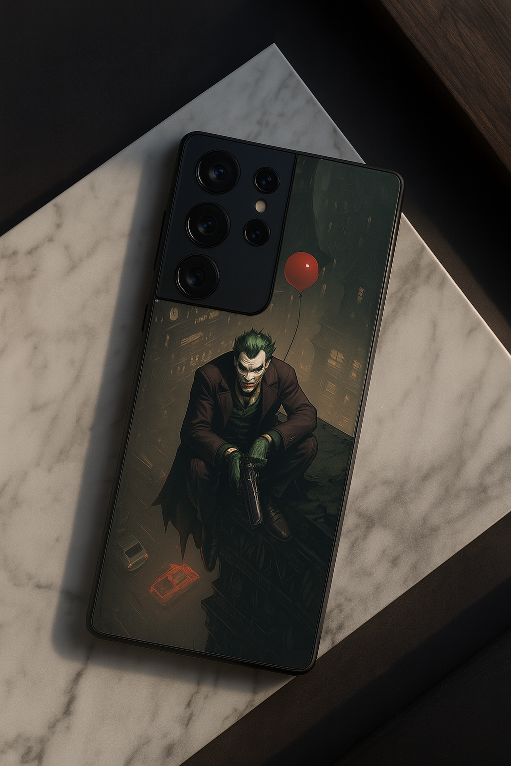 I am Joker Premium Glass Back Cover For Samsung Galaxy S, A, M & F Series