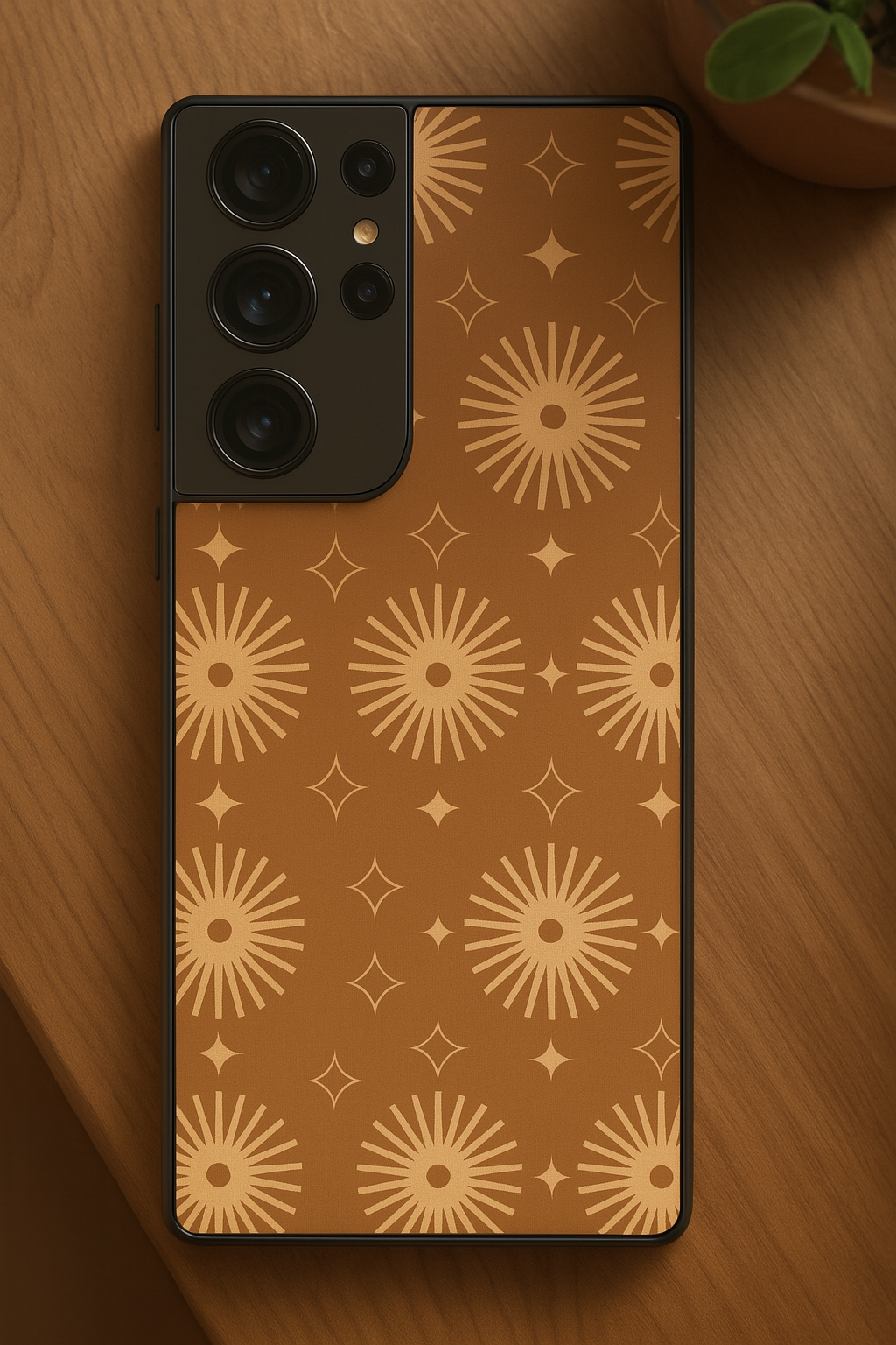 Aesthetic Sparkles Premium Glass Back Cover For Samsung Galaxy S, A, M & F Series