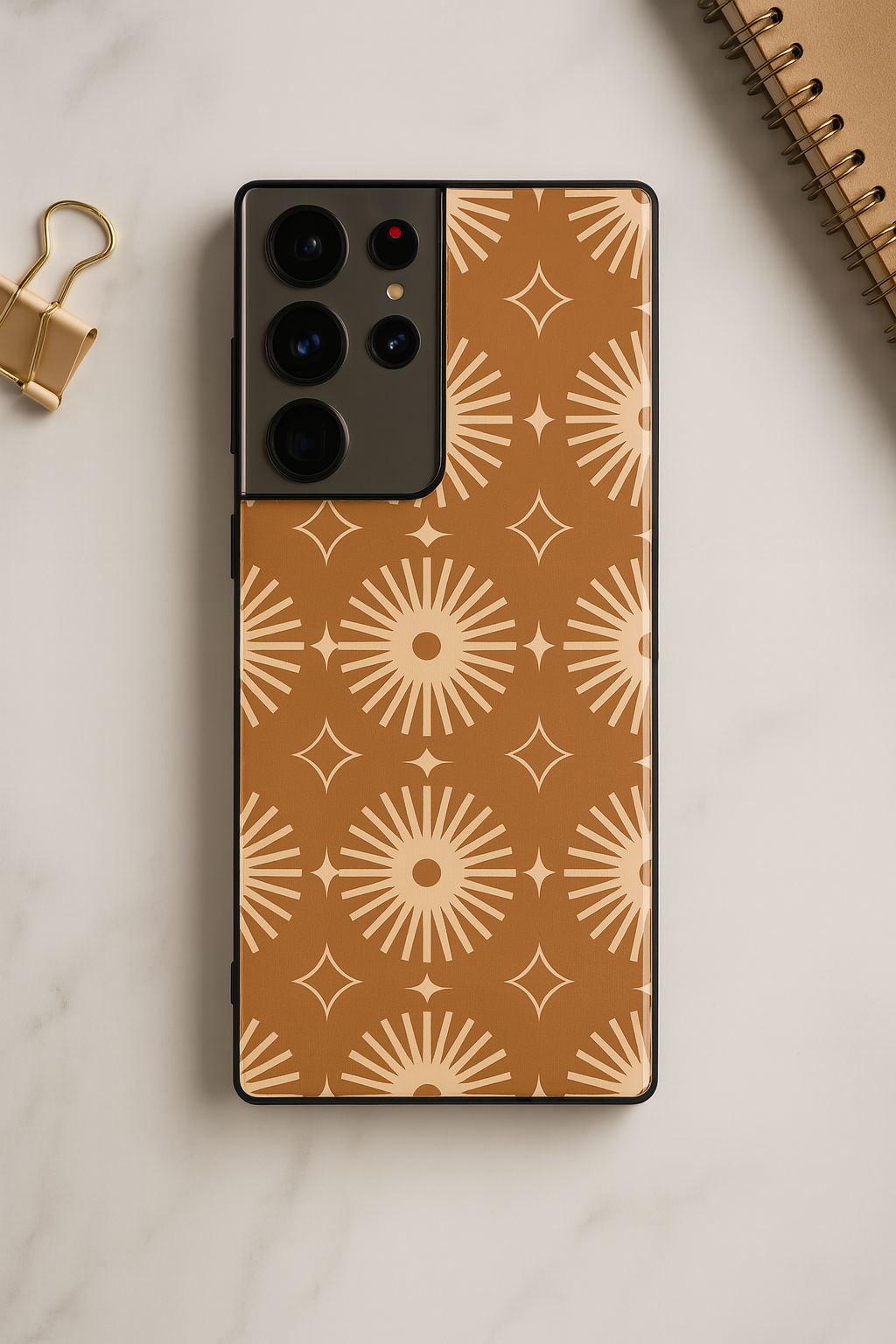 Aesthetic Sparkles Premium Glass Back Cover For Samsung Galaxy S, A, M & F Series