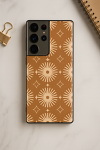 Aesthetic Sparkles Premium Glass Back Cover For Samsung Galaxy S, A, M & F Series