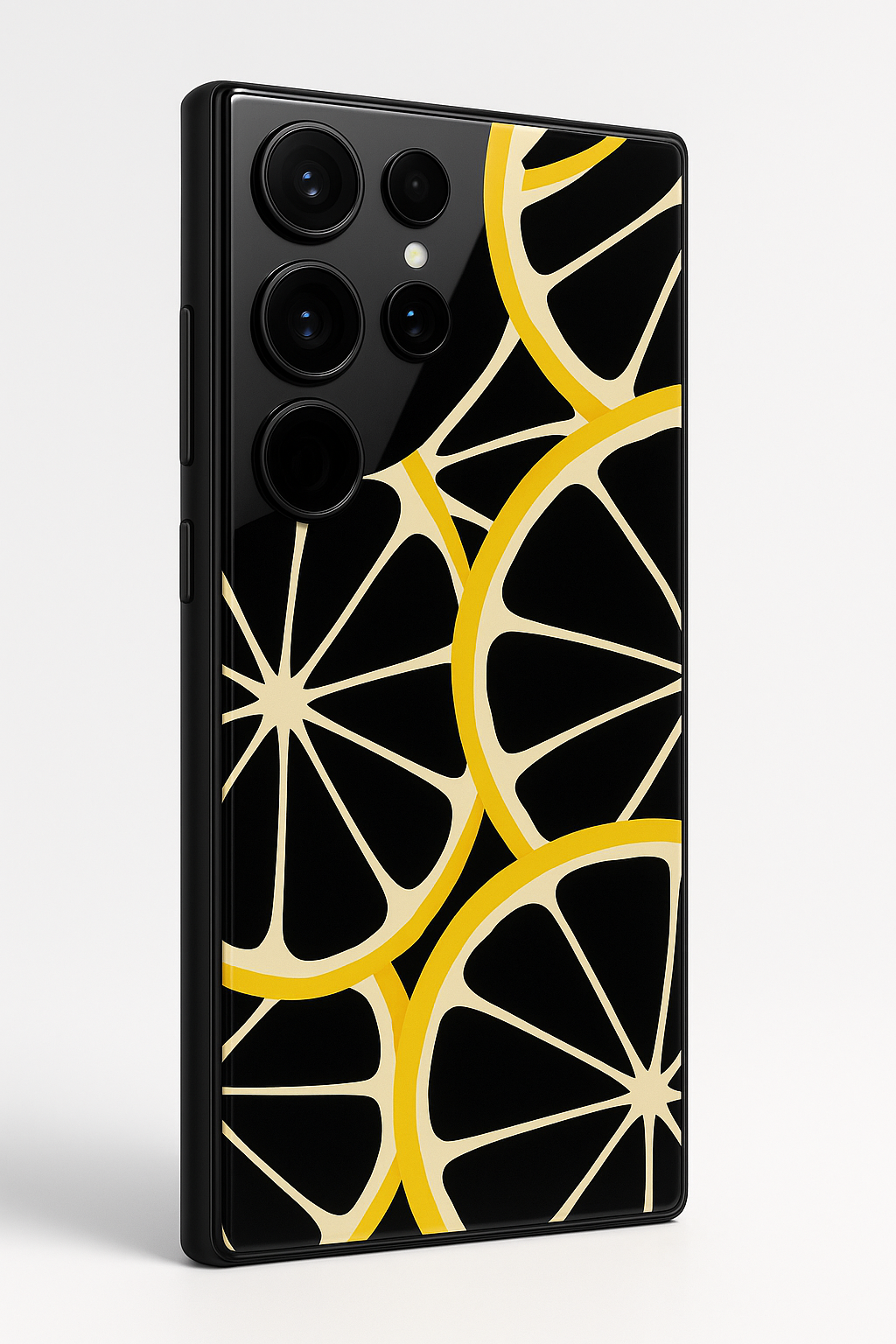 Life Gives You Lemon  Premium Glass Back Cover For Samsung Galaxy S, A, M & F Series