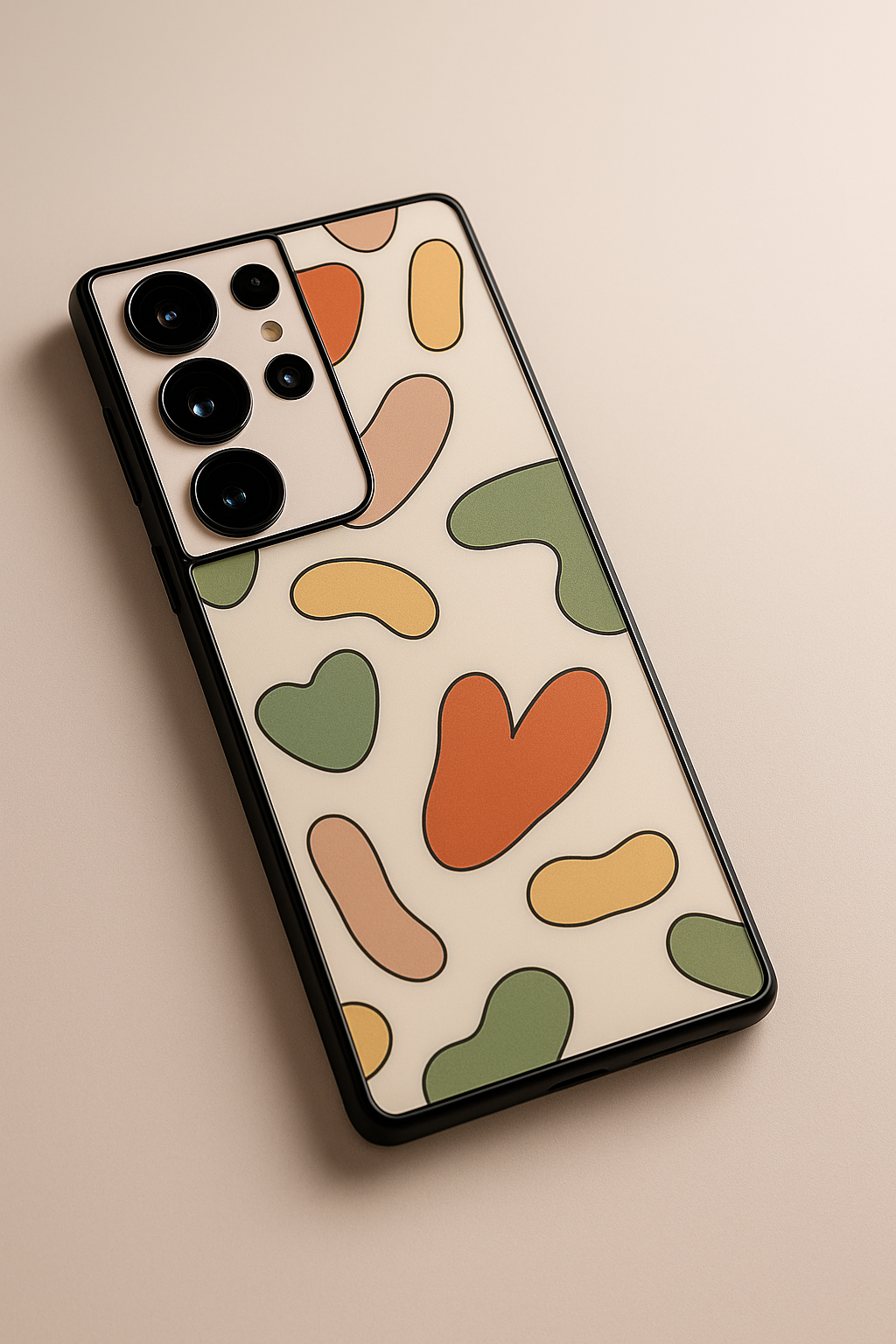 Crayon  Premium Glass Back Cover For Samsung Galaxy S, A, M & F Series