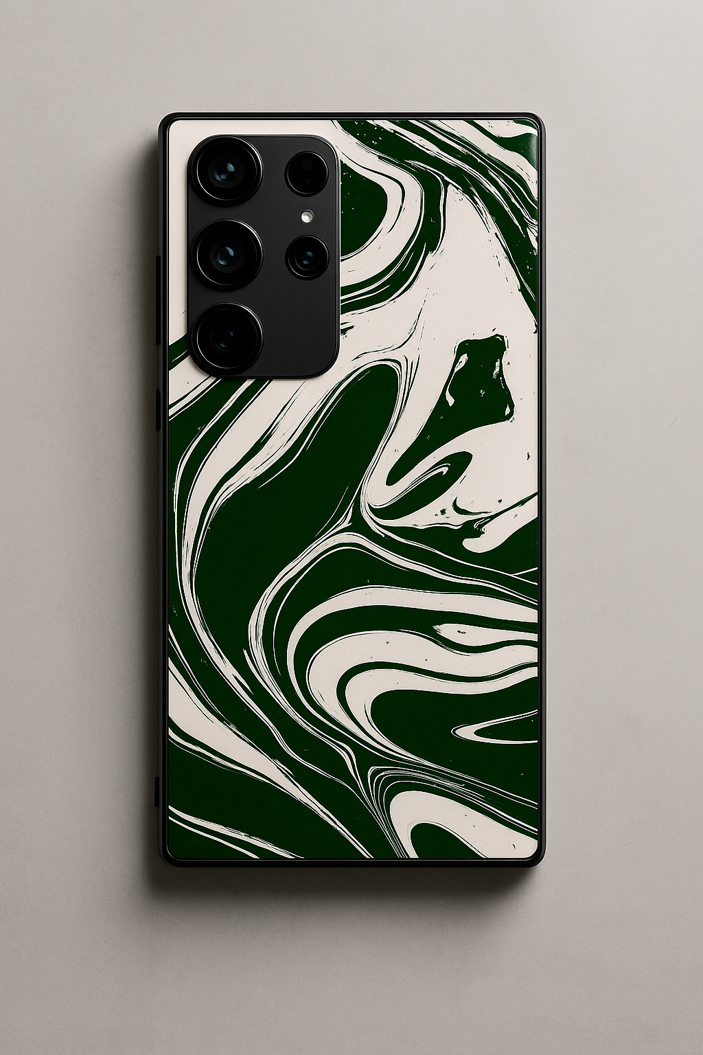 Grassy Marble Premium Glass Back Cover For Samsung Galaxy S, A, M & F Series