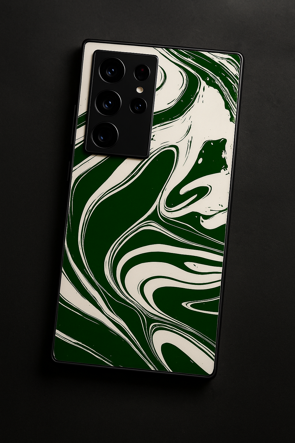 Grassy Marble Premium Glass Back Cover For Samsung Galaxy S, A, M & F Series