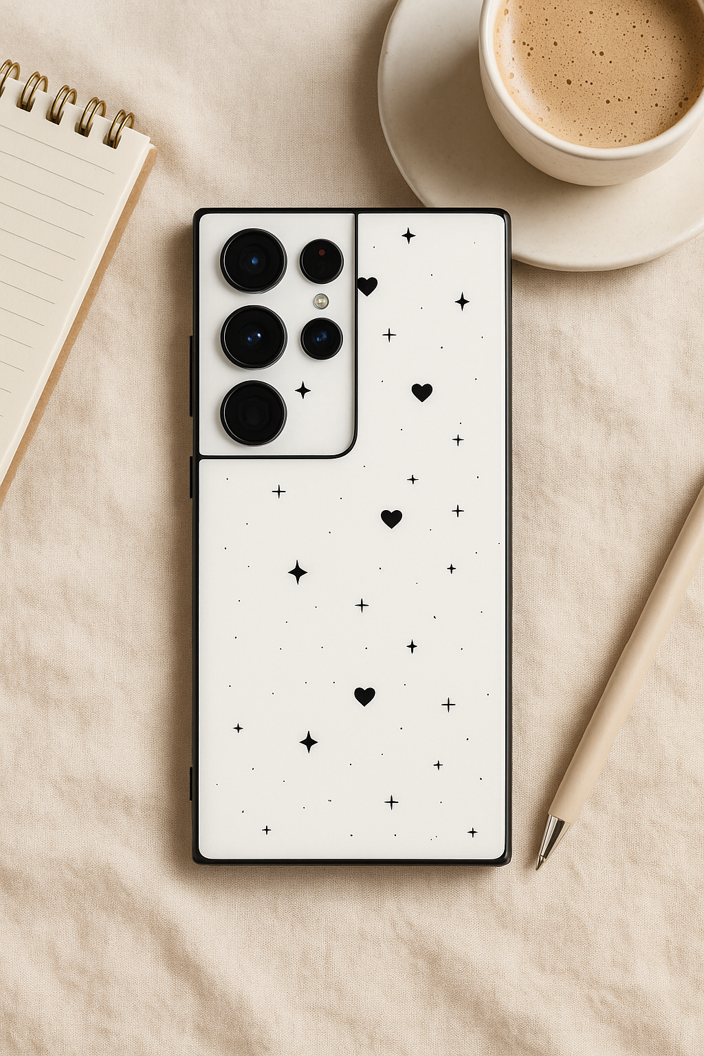 Minimal Love Premium Glass Back Cover For Samsung Galaxy S, A, M & F Series