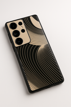 Aesthetic Swirls Premium Glass Back Cover For Samsung Galaxy S, A, M & F Series