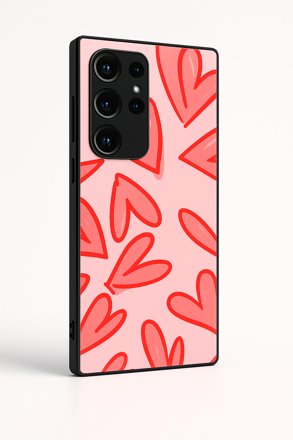 Love Doodles Premium Glass Back Cover For Samsung Galaxy S, A, M & F Series