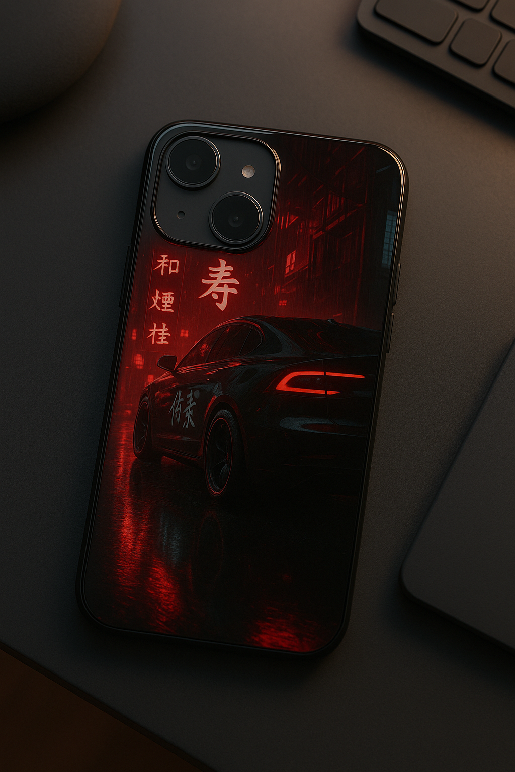 Aesthetic Car Focus Premium Glass Back Cover For Samsung Galaxy S, A, M & F Series