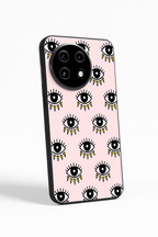 Boho Evil Eye Premium Glass Back Cover For One Plus 13, 12, 11, 10, Nord Series