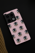 Boho Evil Eye Premium Glass Back Cover For One Plus 13, 12, 11, 10, Nord Series