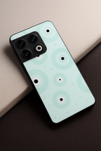 Mint Aura Premium Glass Back Cover For One Plus 13, 12, 11, 10, Nord Series