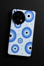 Blue Orbit Premium Glass Back Cover For One Plus 13, 12, 11, 10, Nord Series