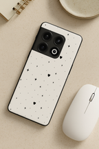 Minimal LOVE Premium Glass Back Cover For One Plus 13, 12, 11, 10, Nord Series