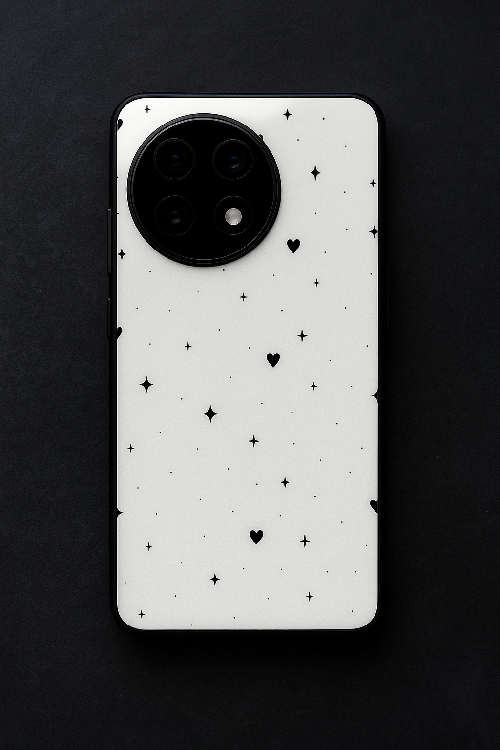 Minimal LOVE Premium Glass Back Cover For One Plus 13, 12, 11, 10, Nord Series