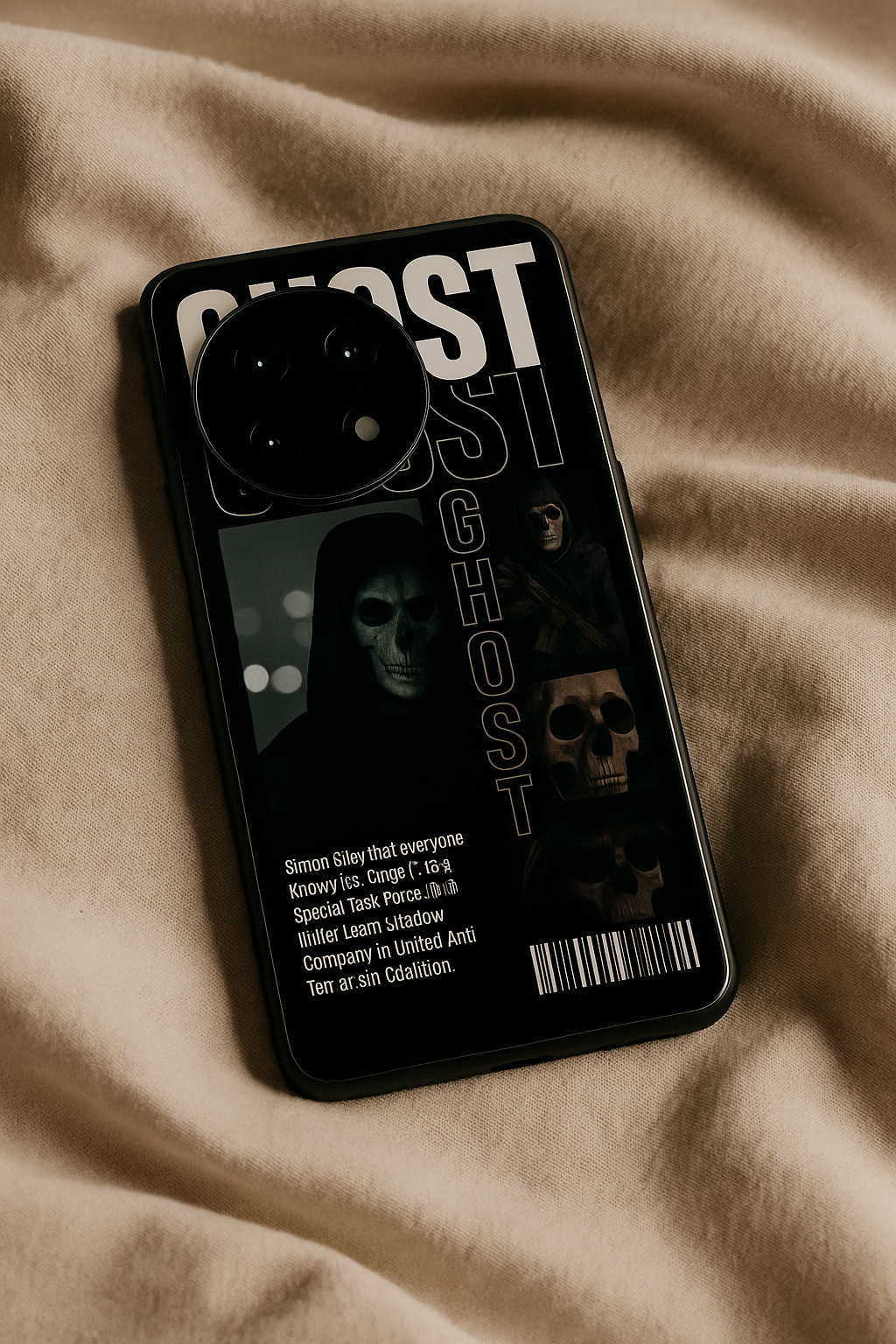 Ghost Protocol Premium Glass Back Cover For One Plus 13, 12, 11, 10, Nord Series