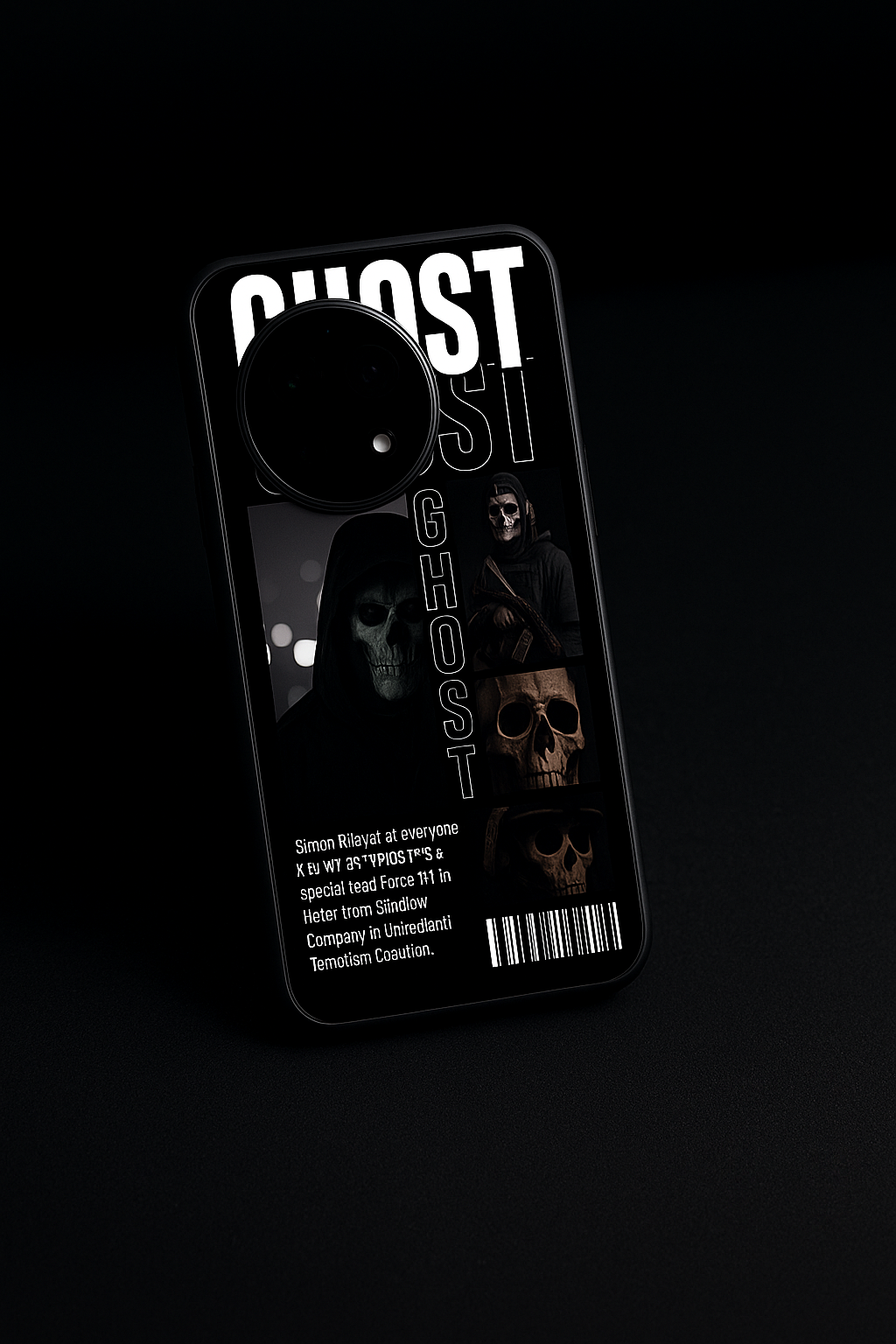 Ghost Protocol Premium Glass Back Cover For One Plus 13, 12, 11, 10, Nord Series