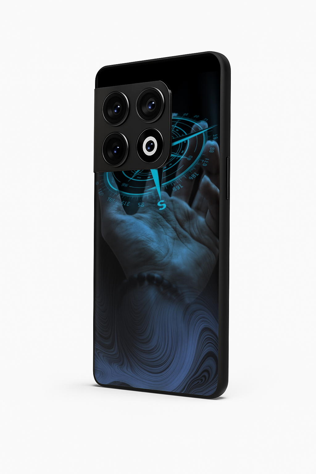 Neon Navigator Premium Glass Back Cover For One Plus 13, 12, 11, 10, Nord Series